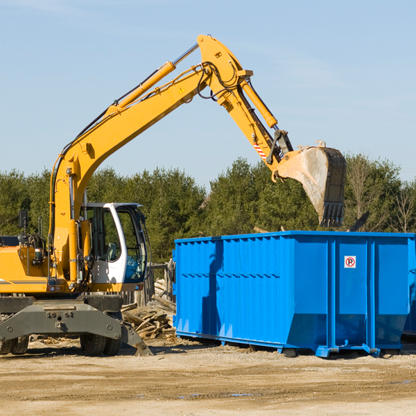 how many times can i have a residential dumpster rental emptied in McCaysville